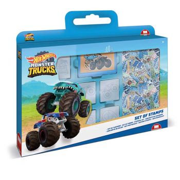 Комплект за творчество Hot Wheels със 7 печата, 3 флумастера и бележник за рисунки