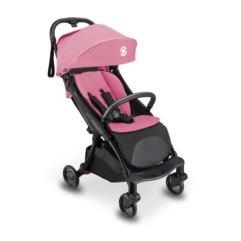 Сгъваема бебешка количка GLOBBER STROLL LITE в пастелно розов цвят